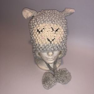 Womens Chunky Knit Sheep Hat Womens OS